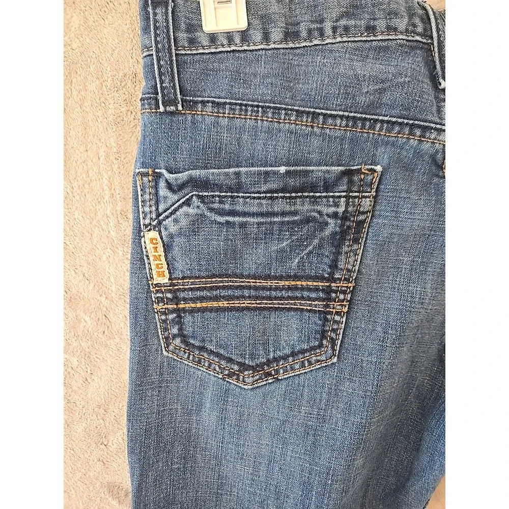 Cinch Ian Men's White Label Slim Fit Medium Wash Jeans MB64736001 Sz 29x34